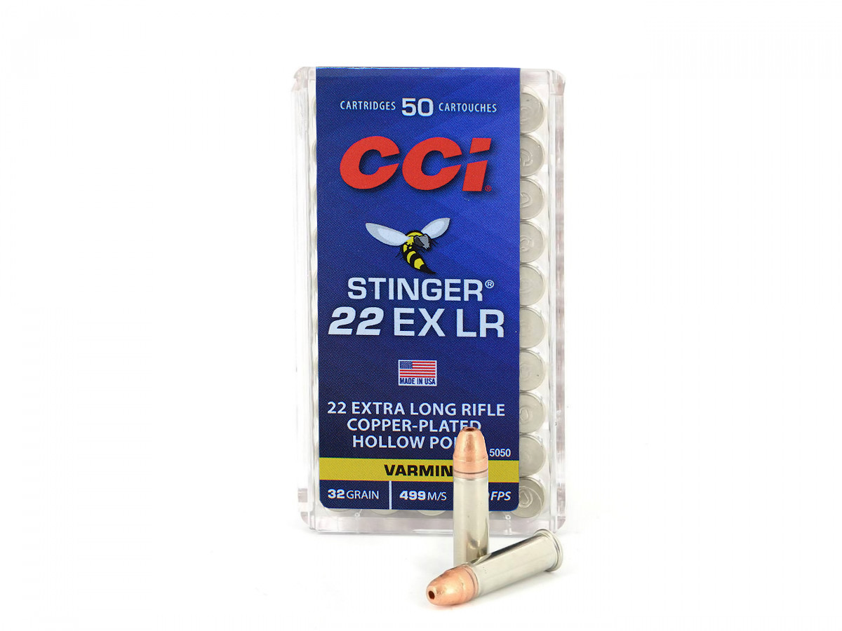.22LR CCI Stinger 32gr/2,07g Copper-Pated HP, 50 ks (5050)