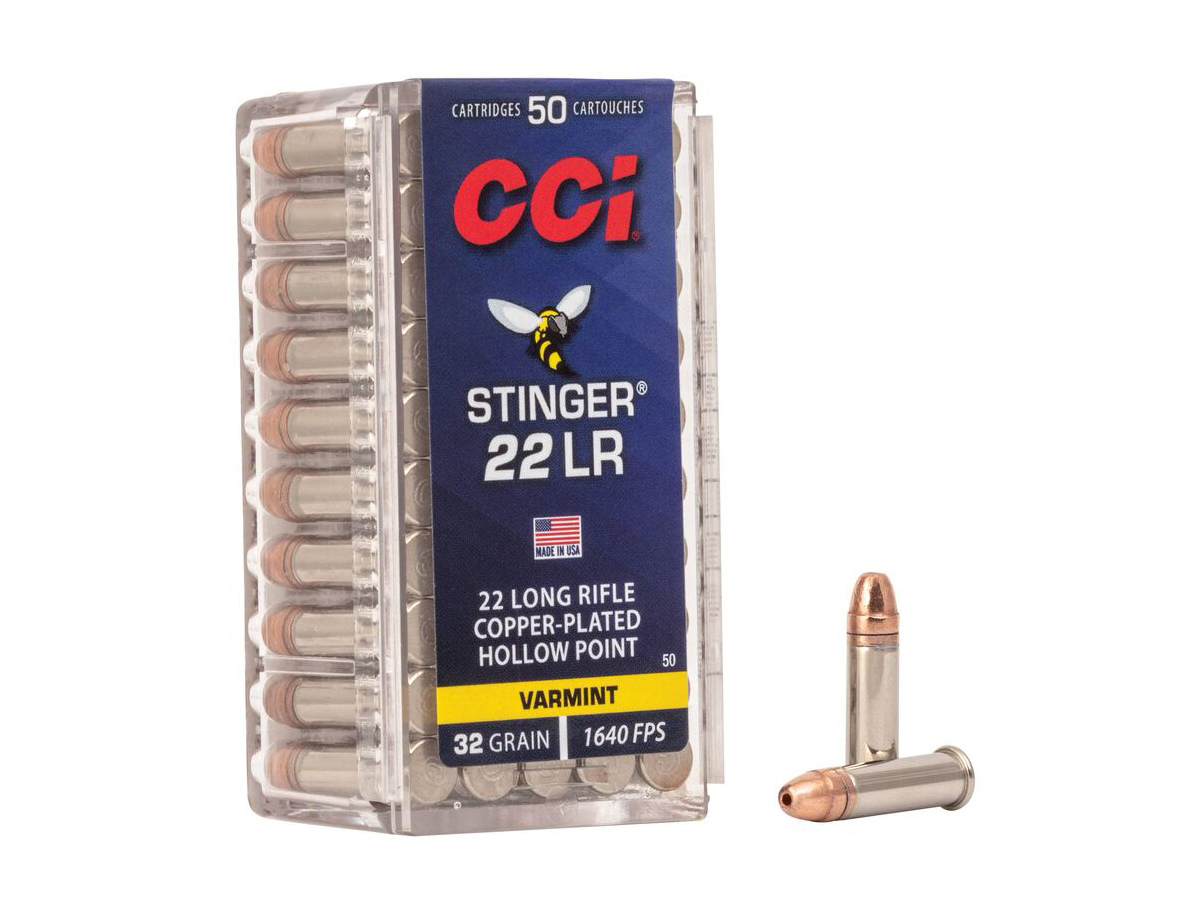 .22LR CCI Stinger 32gr/2,07g Copper-Pated HP, 50 ks (5050)