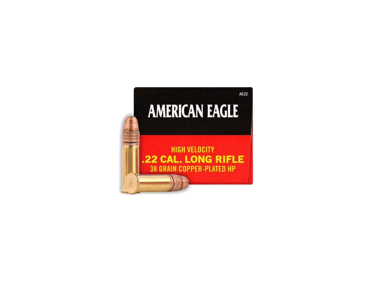.22LR American Eagle 38gr/2,46g Copper-Plated HP, 40 ks (AE22)