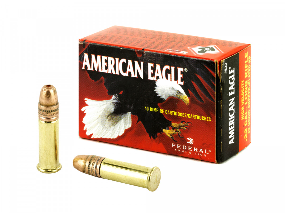 .22LR American Eagle 38gr/2,46g Copper-Plated HP, 40 ks (AE22)