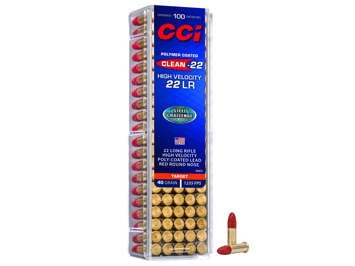 .22LR CCI Clean-22 40gr/2,59g High Velocity Poly-Coated Red LRN, 100 ks (944CC)