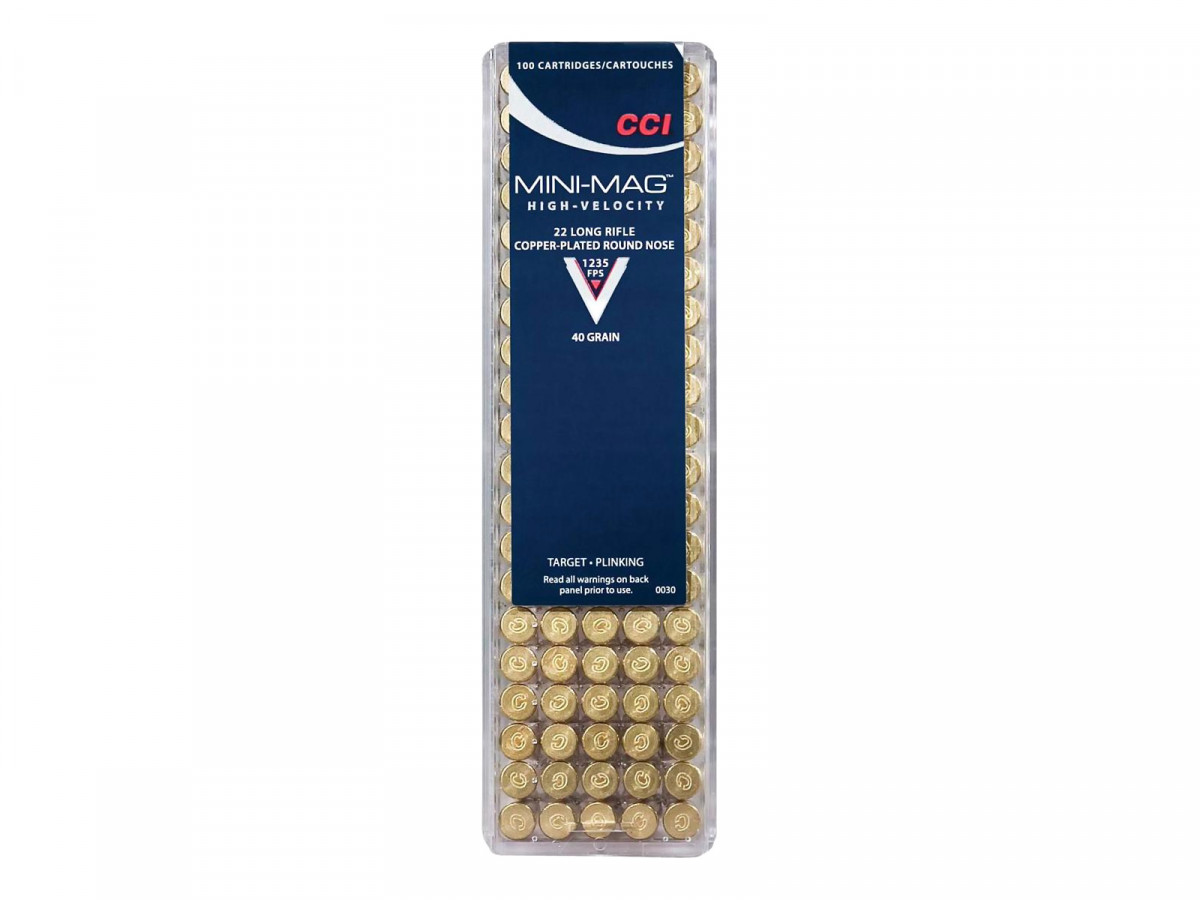 .22LR CCI Mini-Mag 40gr/2,59g Copper-Plated RN, 100 ks (0030)