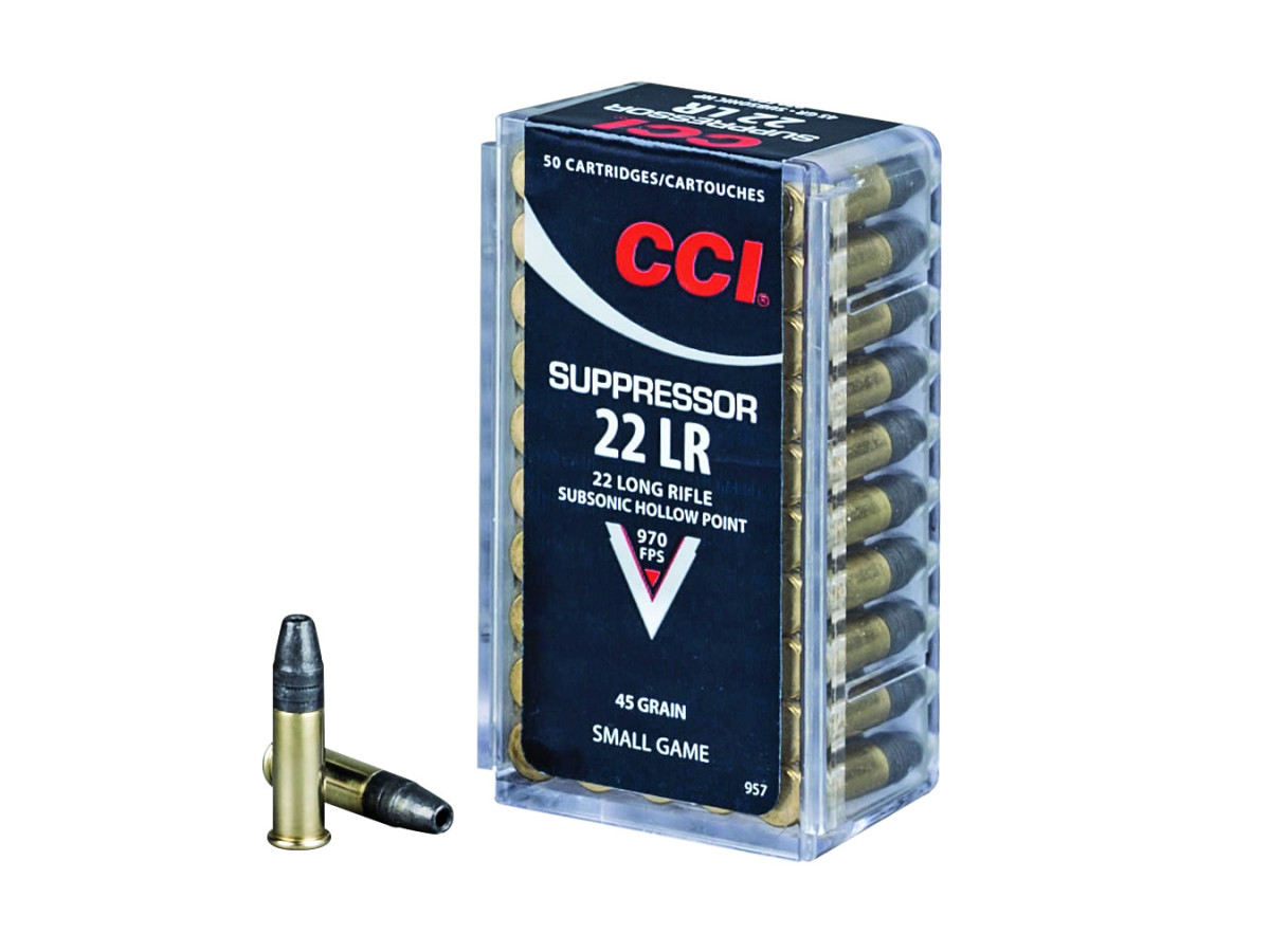 .22LR CCI Suppressor 45gr/2,92g LHP, 50 ks (957)