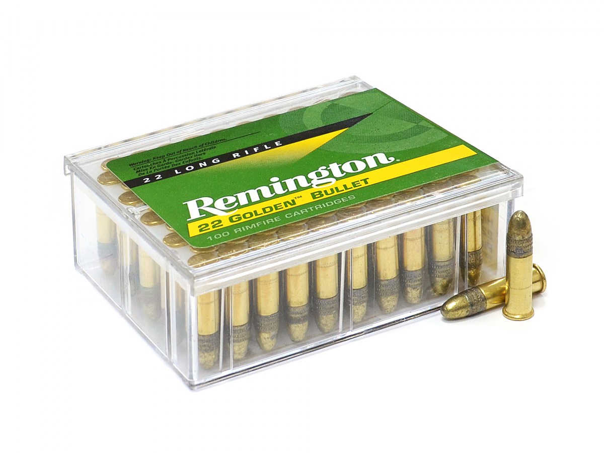 .22LR Remington 22 Golden Bullet 40gr/2,59g Brass-Plated LRN, 100 ks (21276)