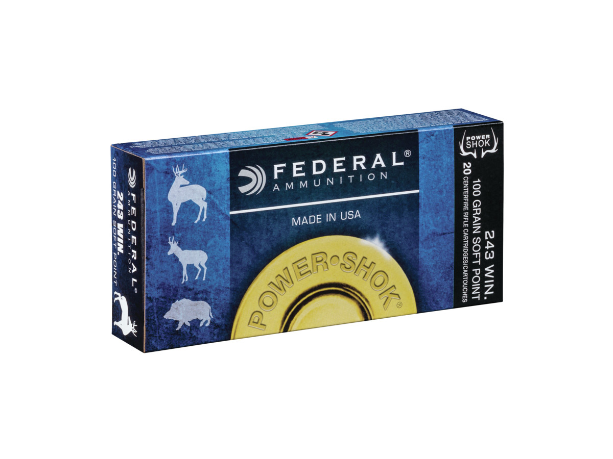 .243Win. Federal Power-Shok 100gr/6,48g SP (243B)