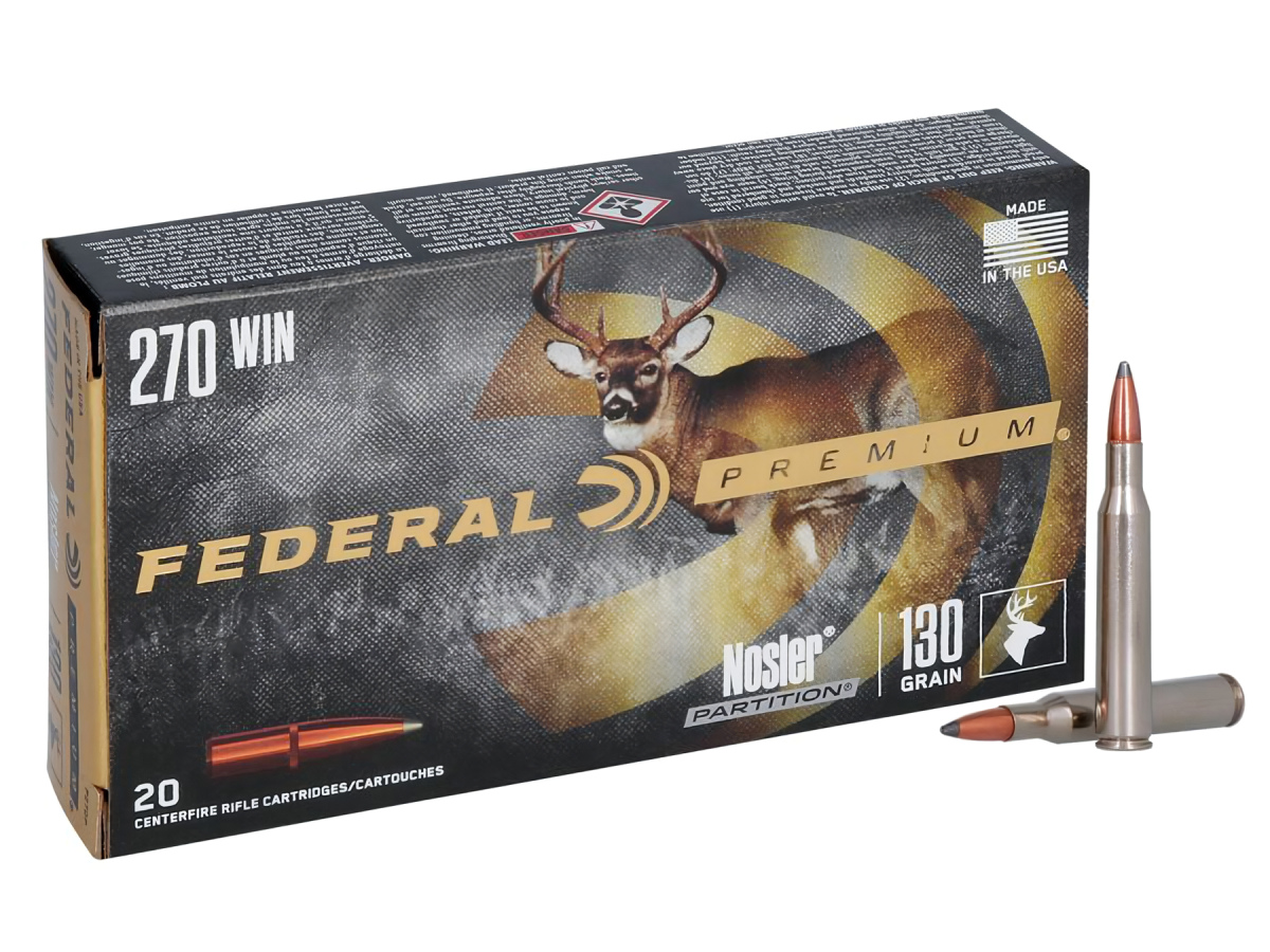 .270Win. Federal Premium Nosler Partition 130gr/8,42g (P270P)