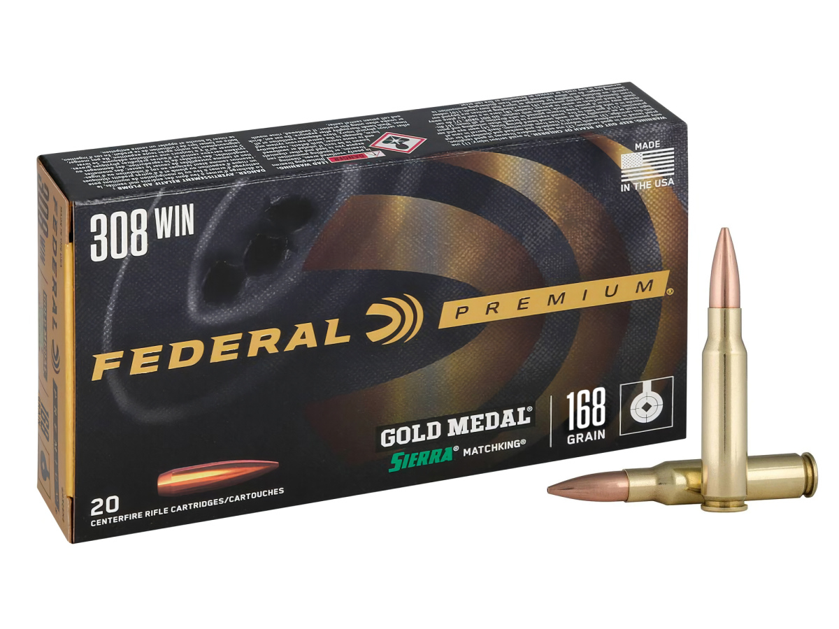 .308Win. Federal Gold Medal Sierra MatchKing 168gr/10,89g OTM (GM308M)