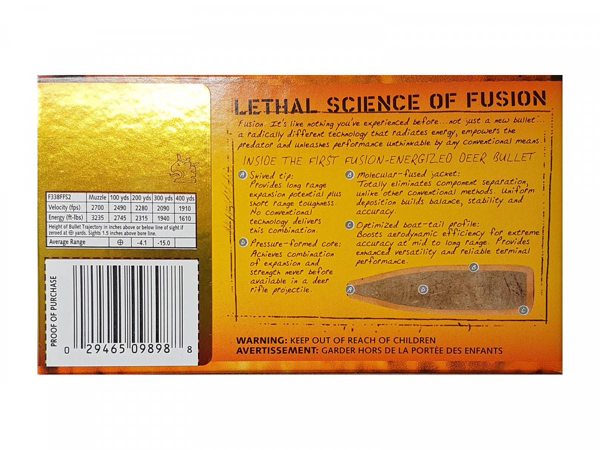 .338Federal Federal Fusion 200gr/12,96 SP (F338FFS2)