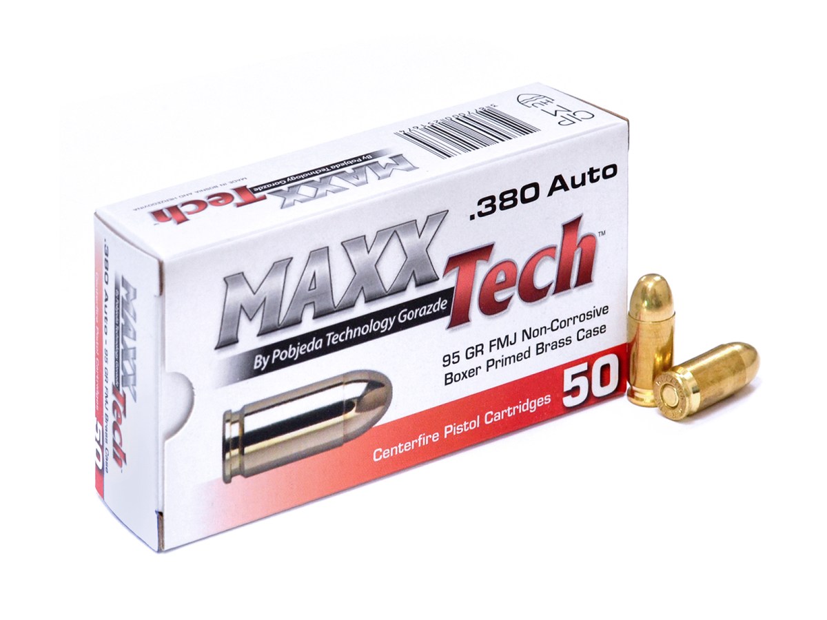 .380Auto MAXXTech 95gr/6,16g FMJ