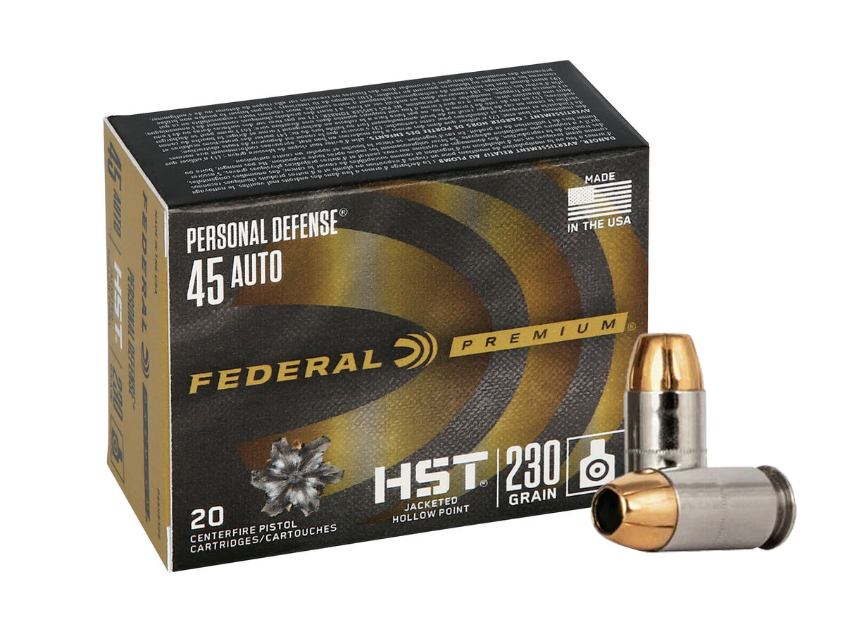 .45Auto Federal Premium Personal Defense HST 230gr/14,90g JHP (P45HST2S)