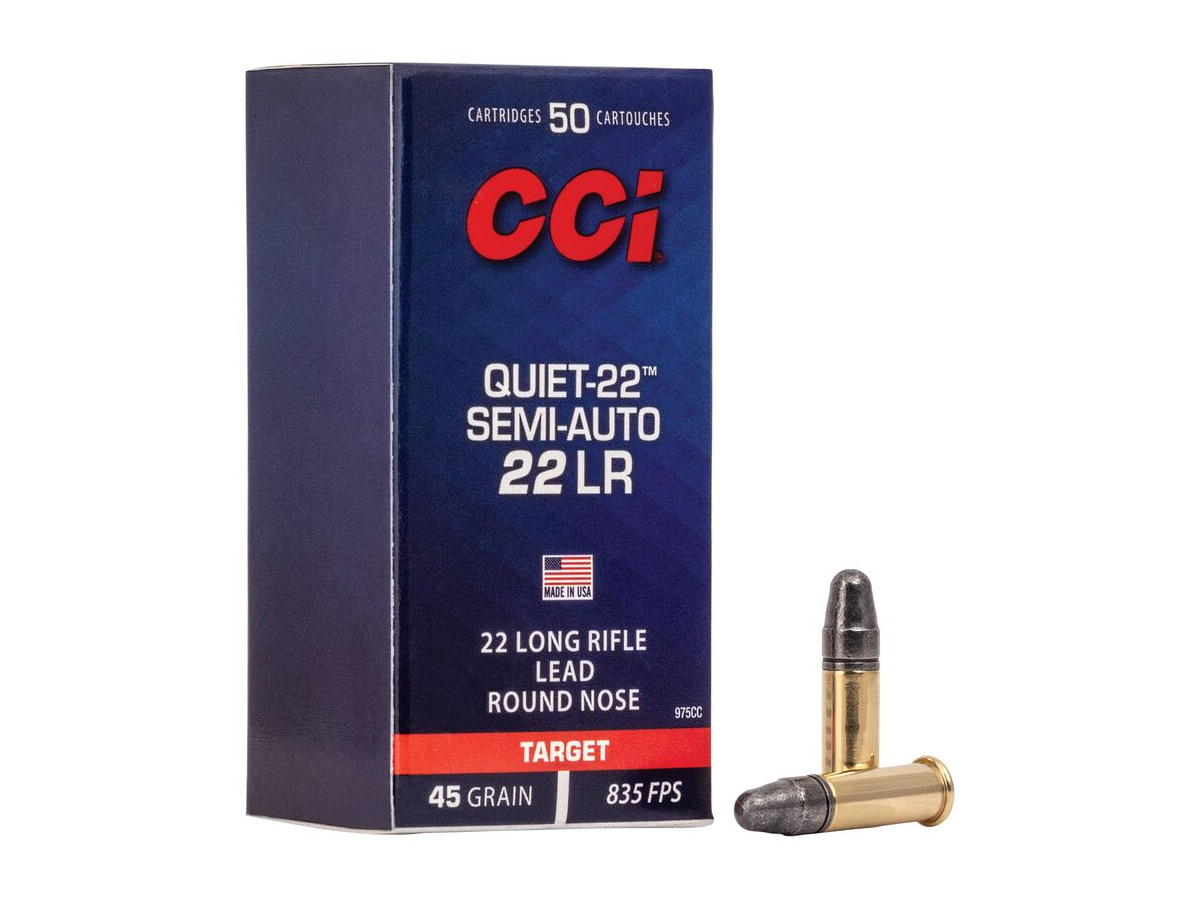.22LR CCI Quiet-22 Semi-Auto 45gr/2,92g LRN, 50 ks (975CC)