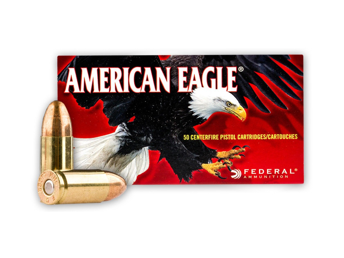 9mm Luger American Eagle 115gr/7,45g FMJ (AE9DP)