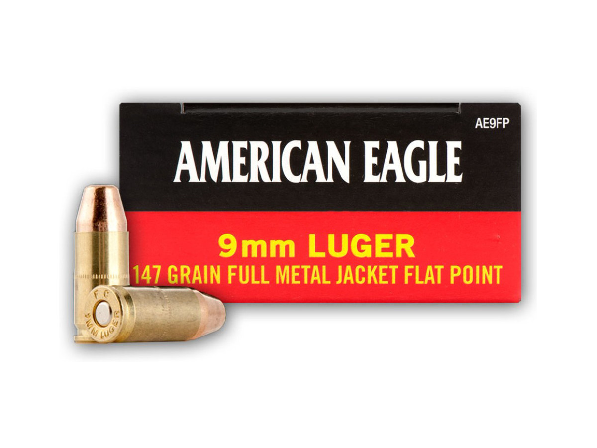 9mm Luger American Eagle 147gr/9,53g FMJ FP (AE9FP)