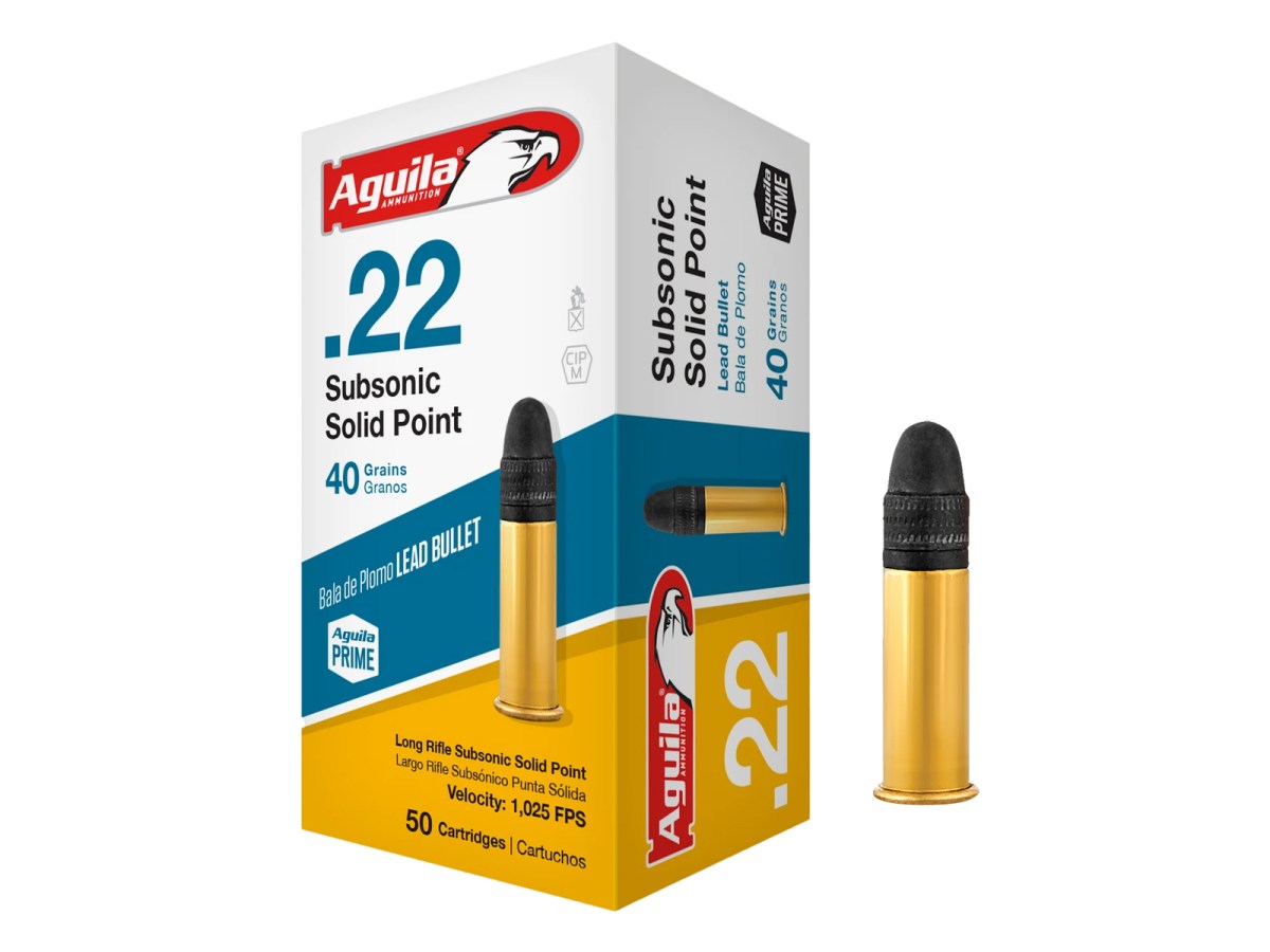 Aguila .22LR Subsonic Solid Point 40gr/2,59g Lead Bullet, 50 ks (1B220269)