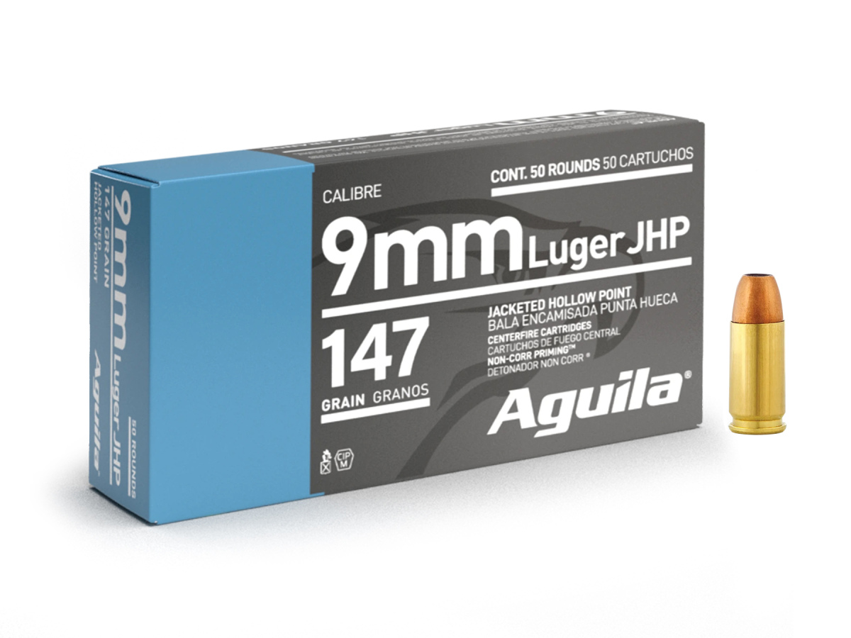 Aguila 9mm Luger 147gr/9,53g JHP (1E092151)