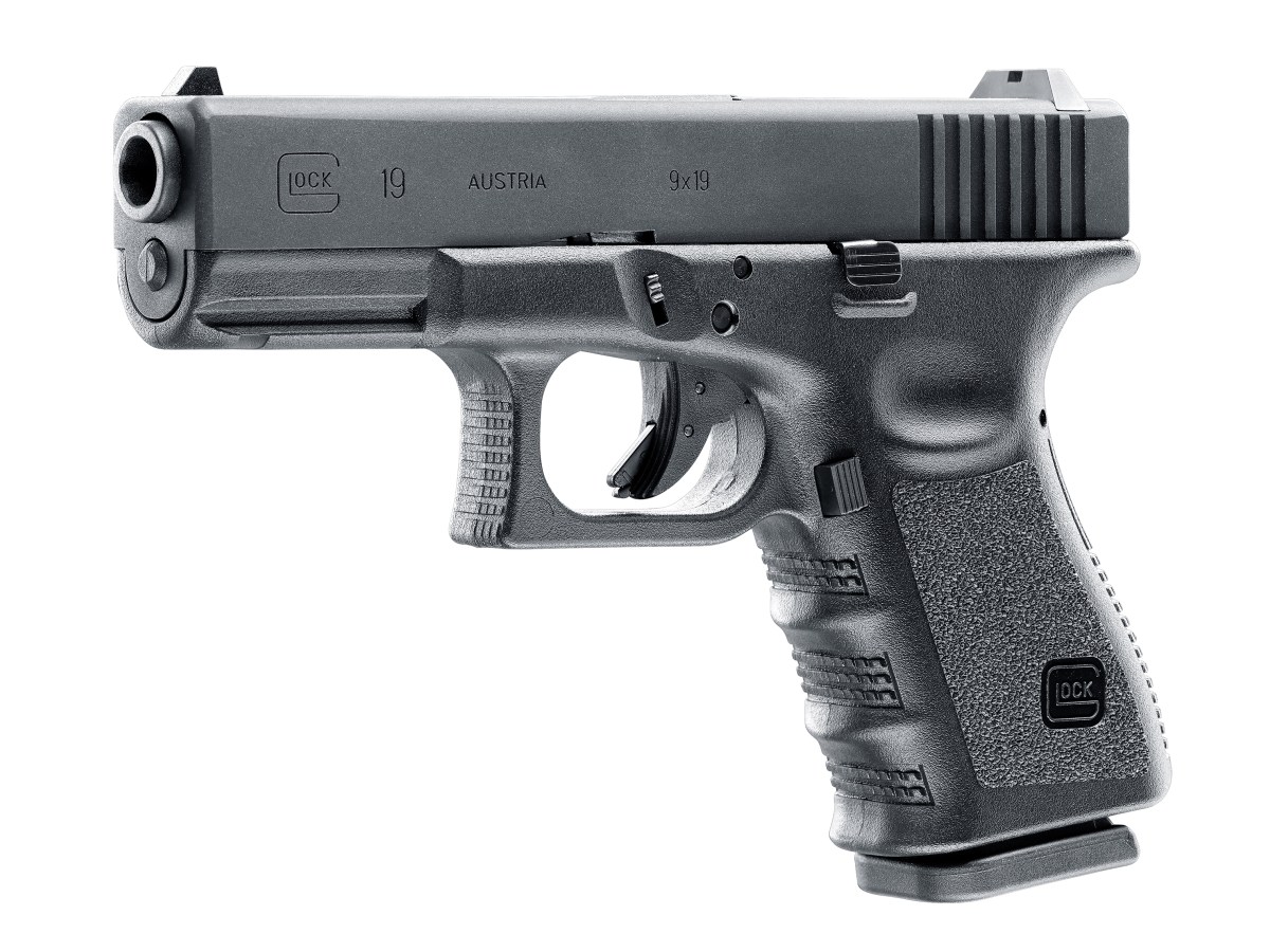 Airsoft. pištoľ GLOCK 19, kal. 6mm, gas