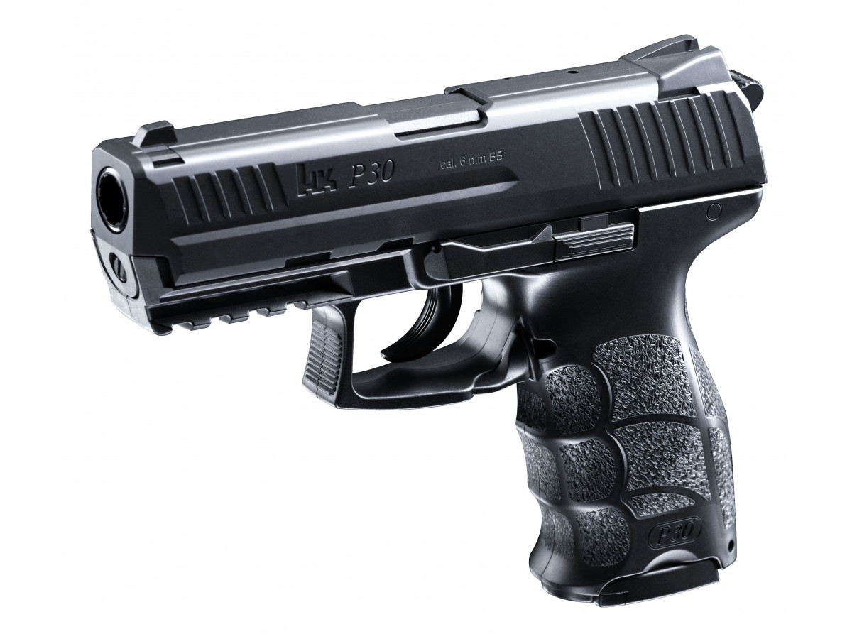Airsoft. pištoľ Heckler & Koch P30, kal. 6mm, manuál - dekoračný predmet