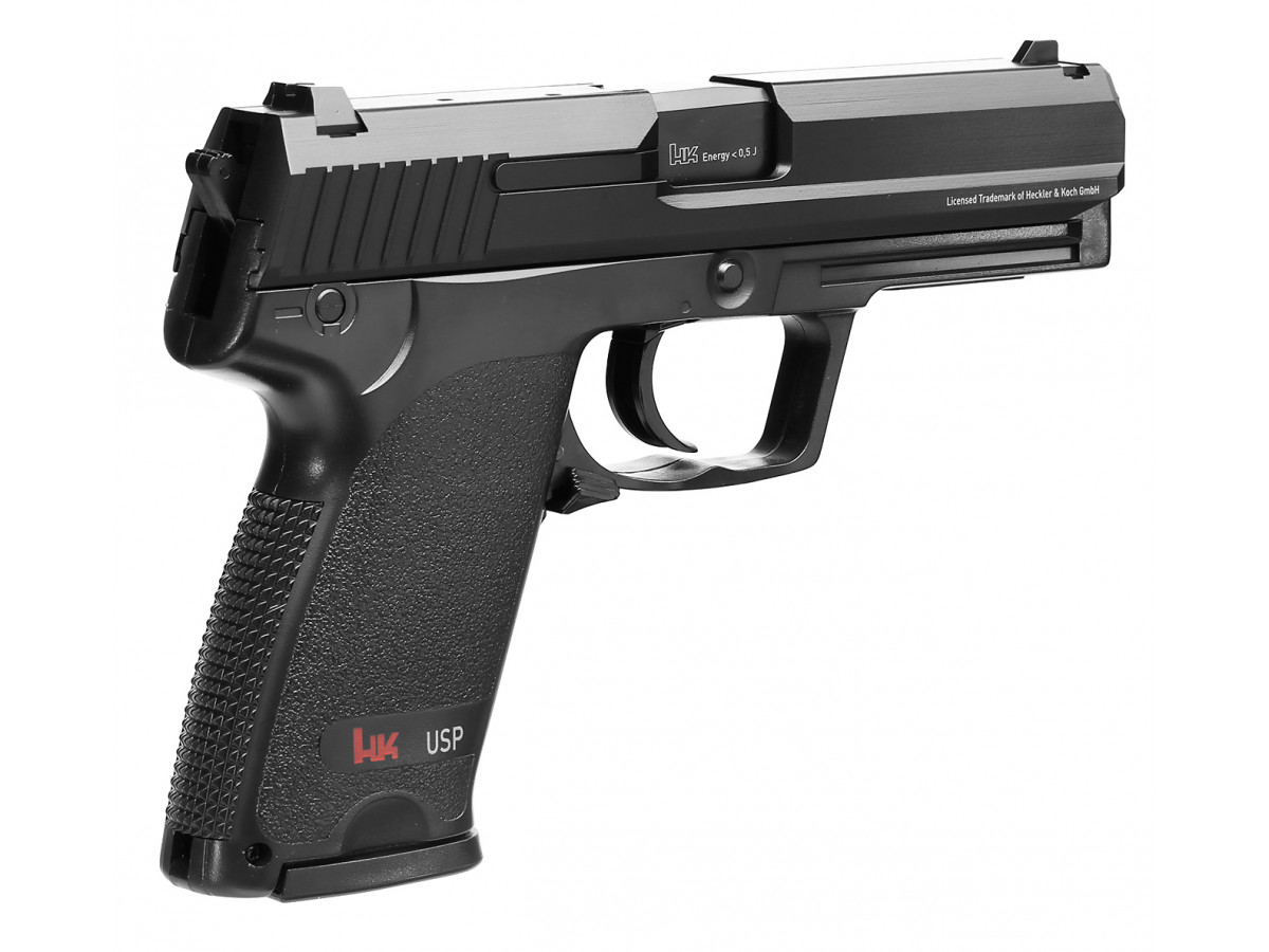 Airsoft. pištoľ Heckler & Koch USP, kal. 6mm, manuál - dekoračný predmet