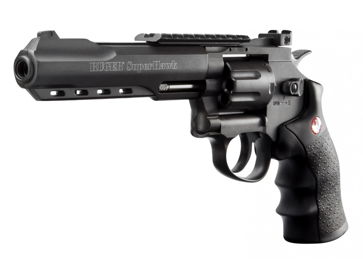 Airsoft. revolver Ruger SuperHawk 6", kal. 6mm, CO2