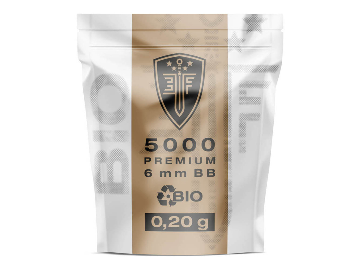 Airsoft. guličky Elite Force Premium Bio 0,20g, 5000ks, kal. 6mm