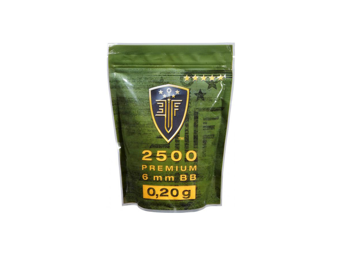 Airsoft. guličky Elite Force Premium 0,20g, 2500ks, kal. 6mm
