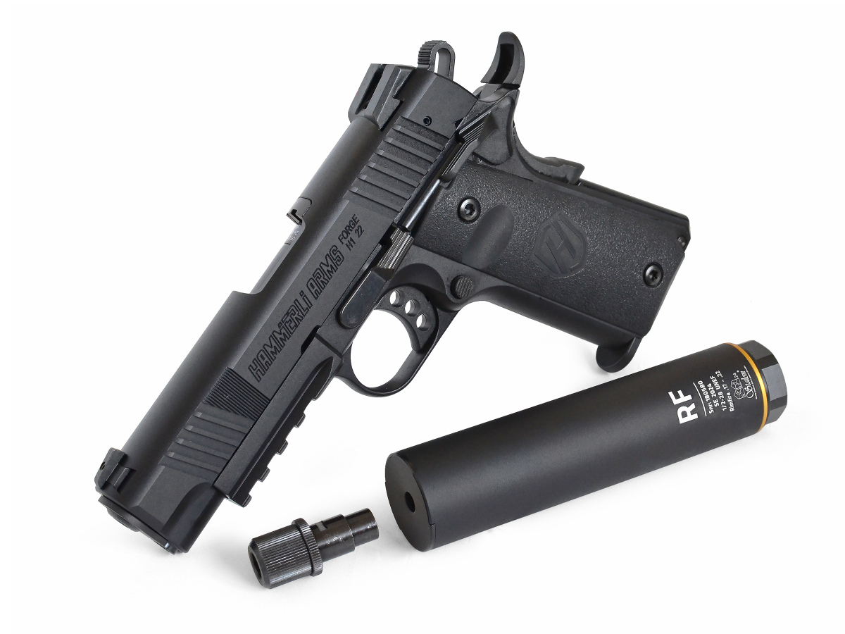 Akciový set Hammerli Forge H1 22 4.25" + Adaptér + Tlmič Stalon RF