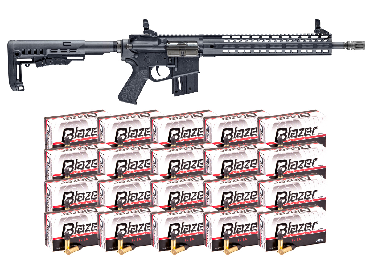 Akciový set Hammerli TAC R1 22, kal. .22LR + 1000ks nábojov Blazer 21EU