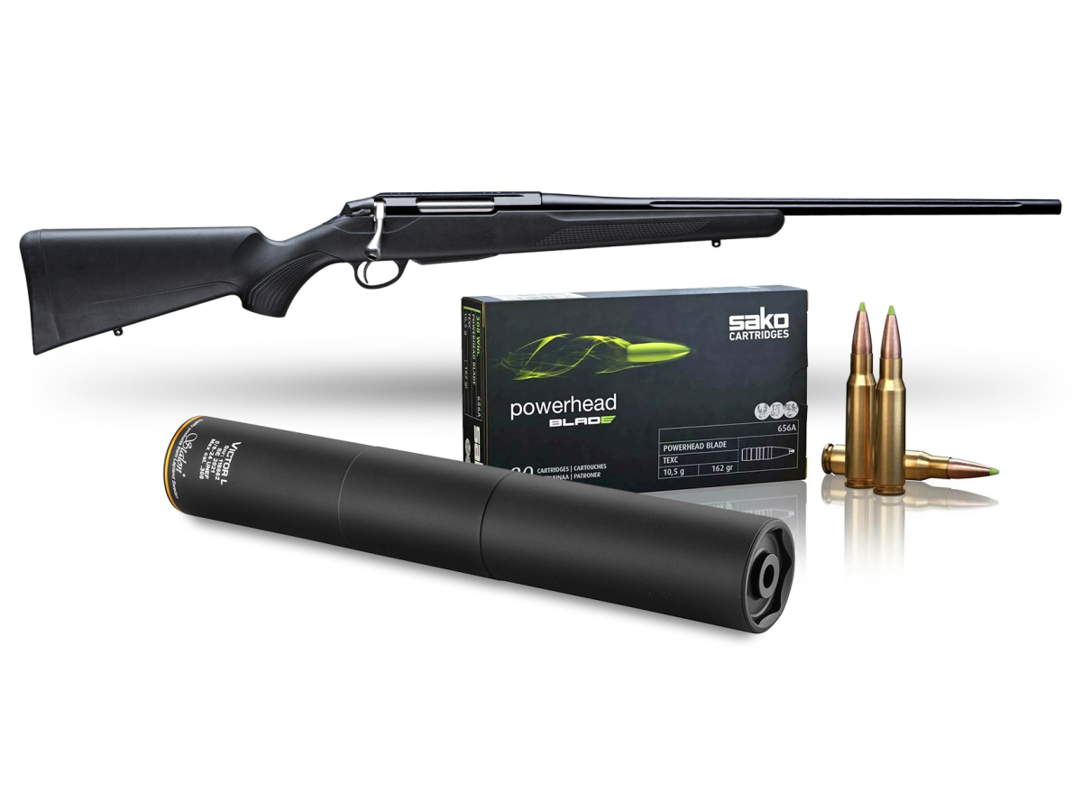 Akciový set Tikka T3x Superlite, kal. .30-06Spr. (NS FL 3rd 20in MT15x1) + Tlmič Stalon