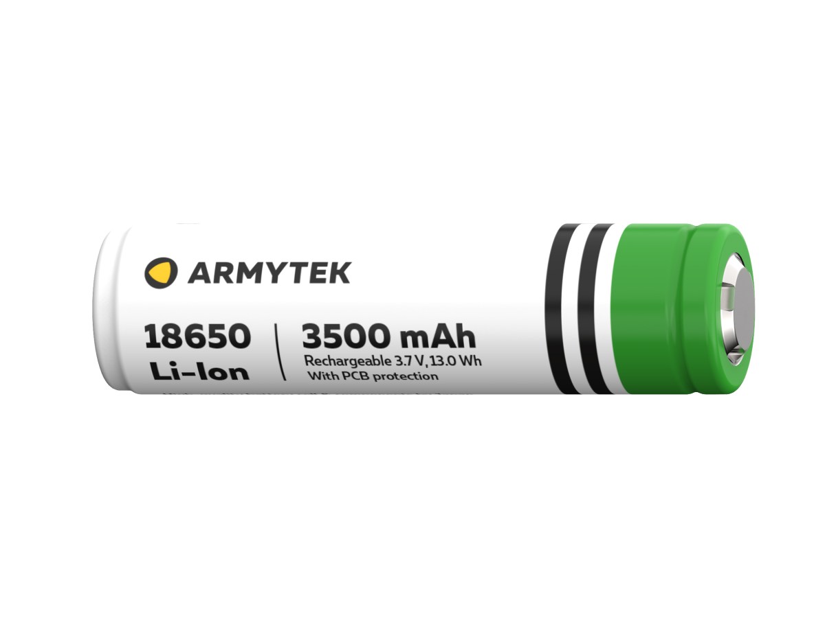 Batéria nabíjateľná Armytek 18650 Li-lon PCB 3500mAh 3.7V