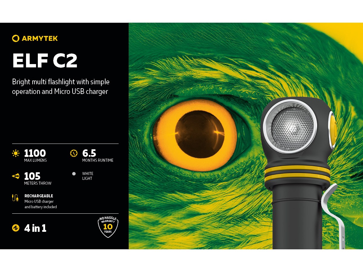 Armytek Elf C2 Micro-USB 1100lm (White)