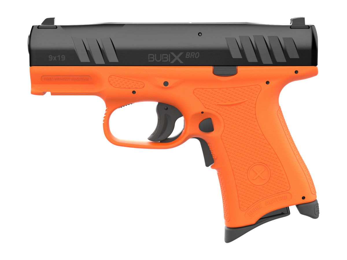 Demo pištoľ BUBIX BRO, kal. 9x19, Orange