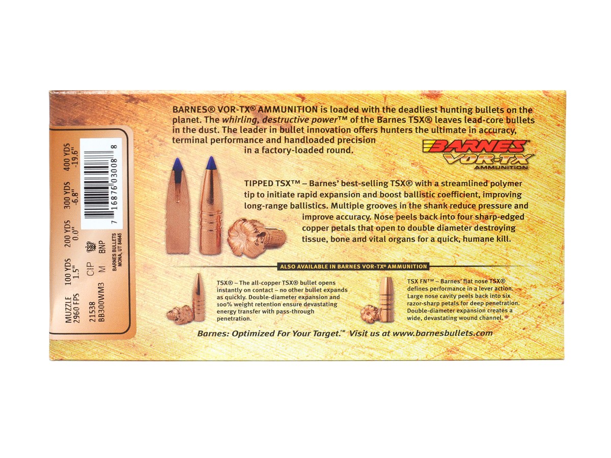 Barnes .300WinMag. VOR-TX 180gr/11,66g TTSX BT (21538)