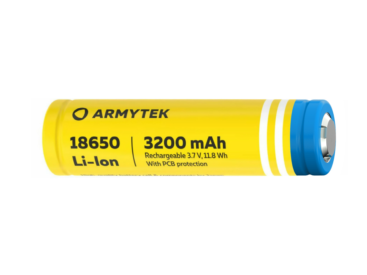 Batéria nabíjateľná Armytek 18650 Li-lon PCB 3200mAh 3.7V