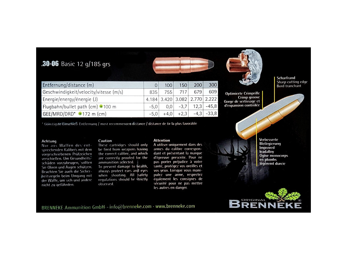 Brenneke .30-06Spr. Basic 12,0g