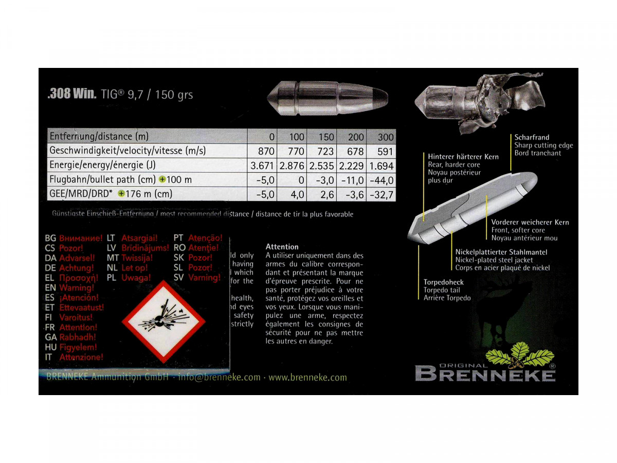 Brenneke .308Win. TIG 9,7g
