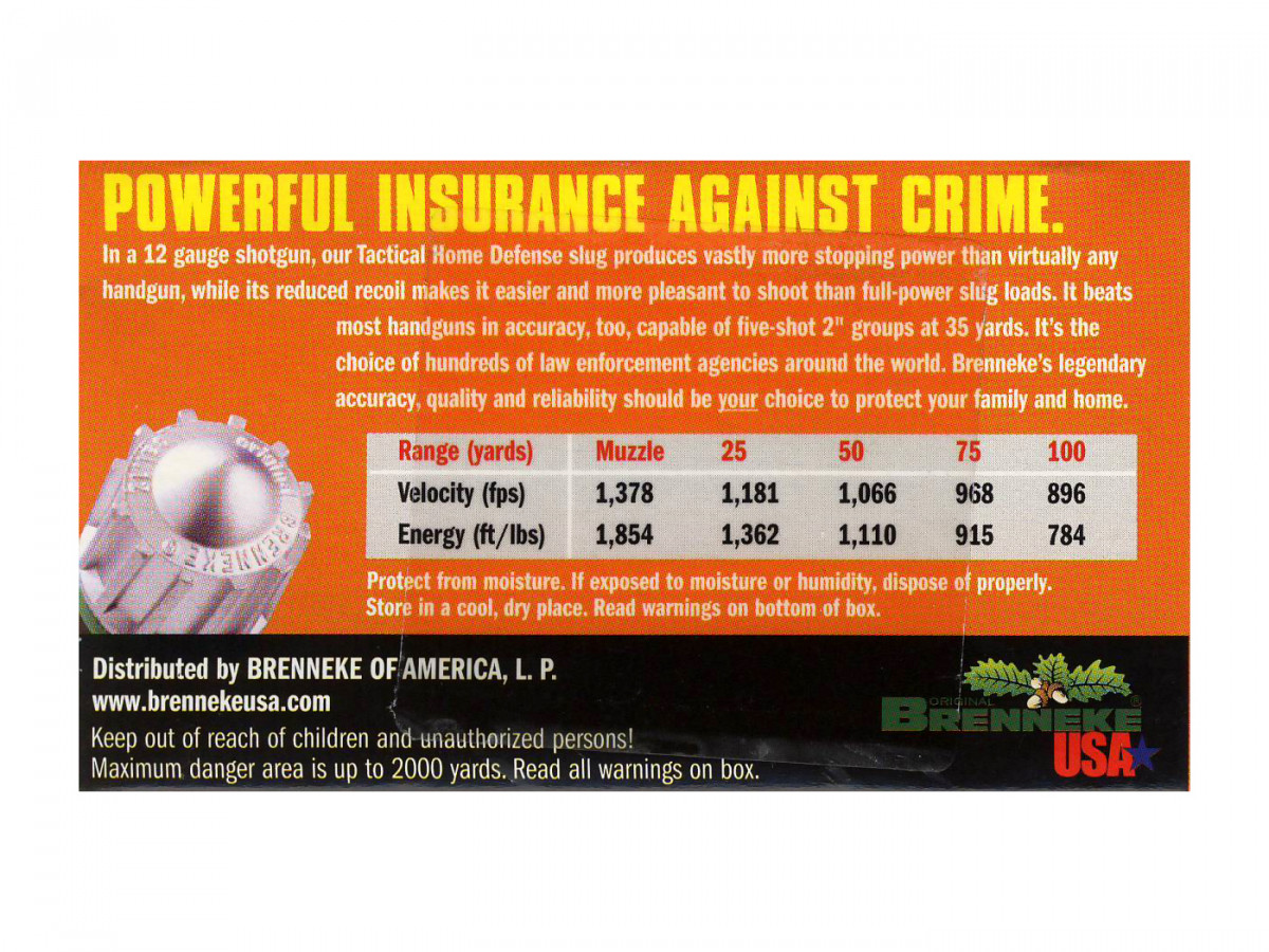 Brenneke Tactical Home Defense 12/70 1oz/28,35g, 5ks
