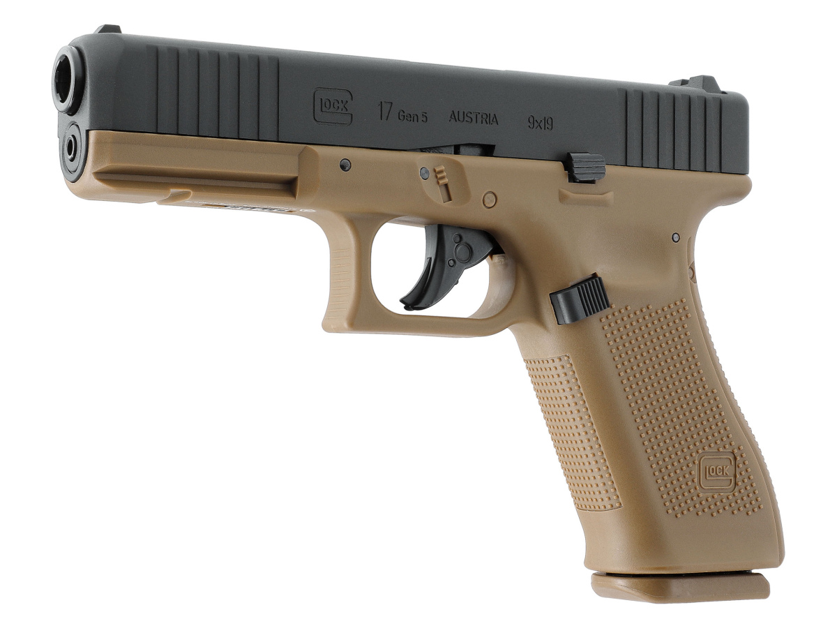 Pištoľ CO2 GLOCK 17 Gen5, kal. 4,5mm BB, coyote