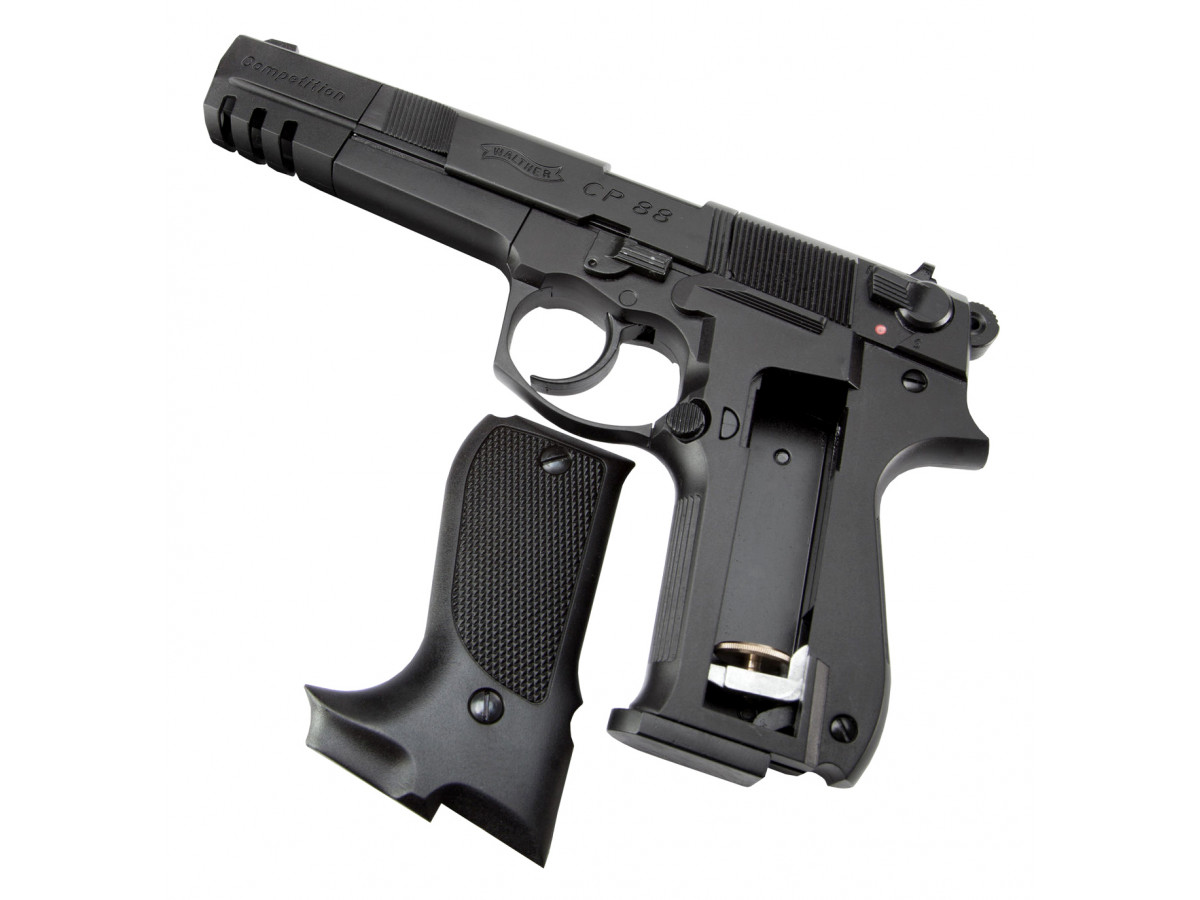 Pištoľ CO2 Walther CP88 Competition čierna, kal. 4,5mm diabolo