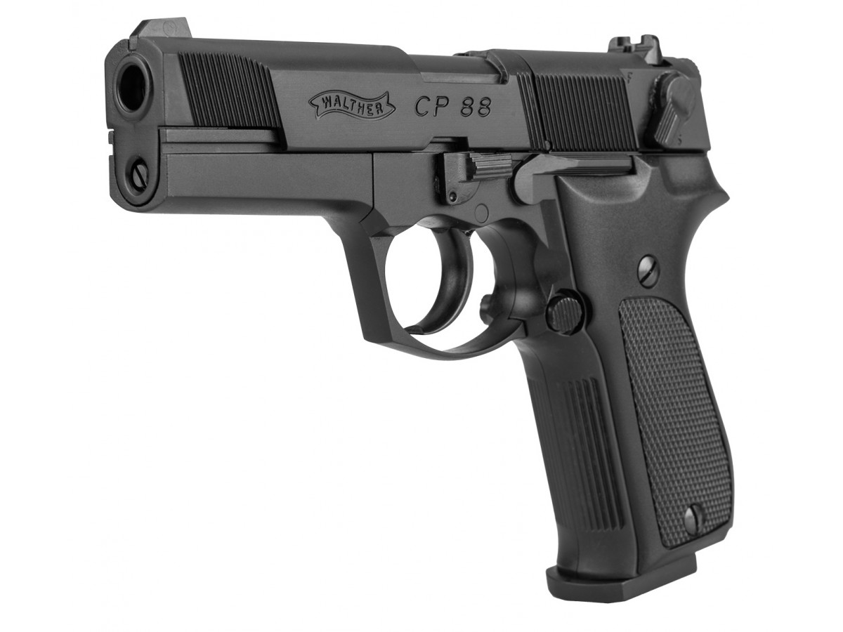 Pištoľ CO2 Walther CP88 čierna, kal. 4,5mm diabolo