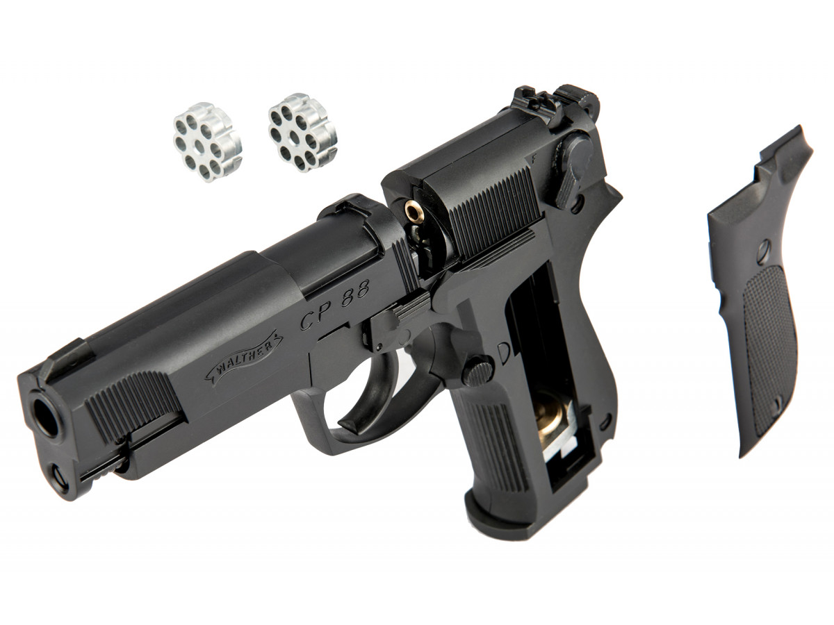 Pištoľ CO2 Walther CP88 čierna, kal. 4,5mm diabolo