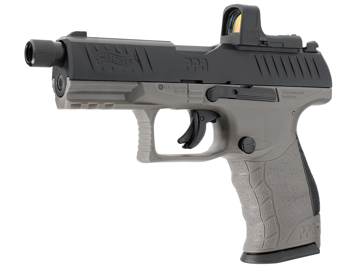 Pištoľ CO2 Walther PPQ M2 Q4 TAC Combo 4.6" Set, kal. 4,5mm diabolo