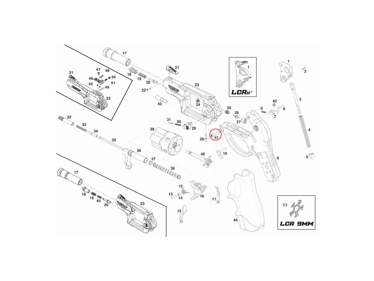 Fire Control Housing Screw pre Ruger LCR