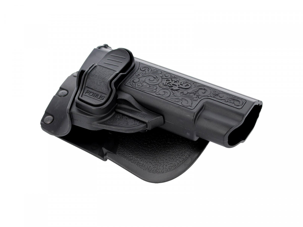 1911CH, gravírované puzdro pre 1911 bez lišty, s pádlom, s poistkou