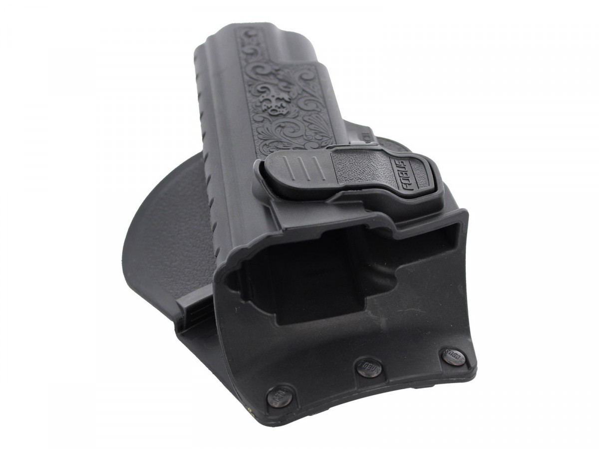 1911CH, gravírované puzdro pre 1911 bez lišty, s pádlom, s poistkou