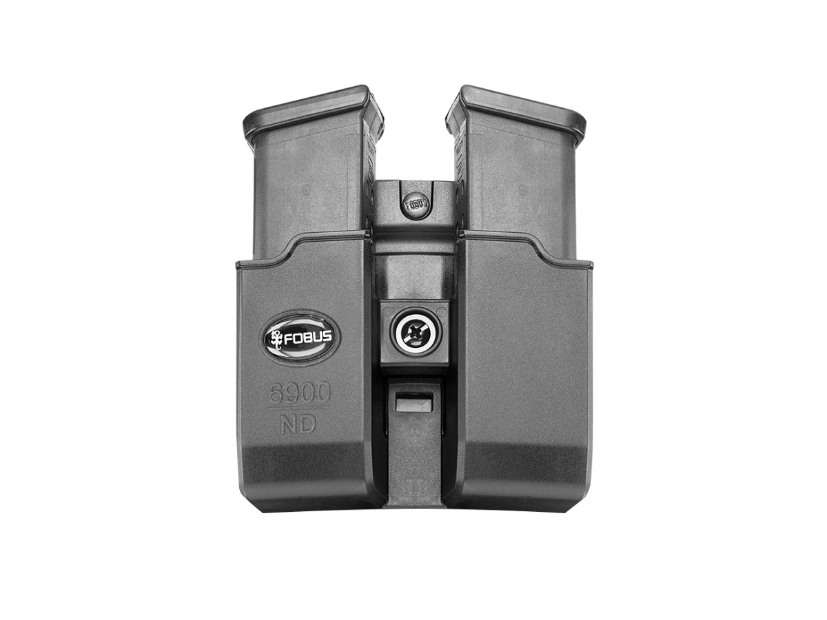 6900 BH ND, puzdro pre 2 dvojradové zásobníky kal. 9x19, s prievlekom na opasok