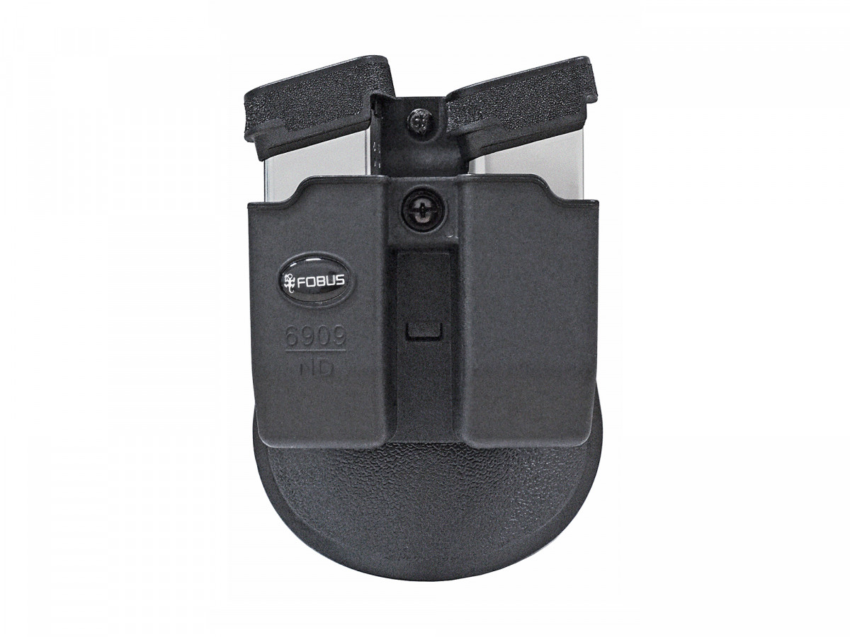 6909 ND, puzdro pre 2 dvojradové zásobníky kal. 9x19, s pádlom