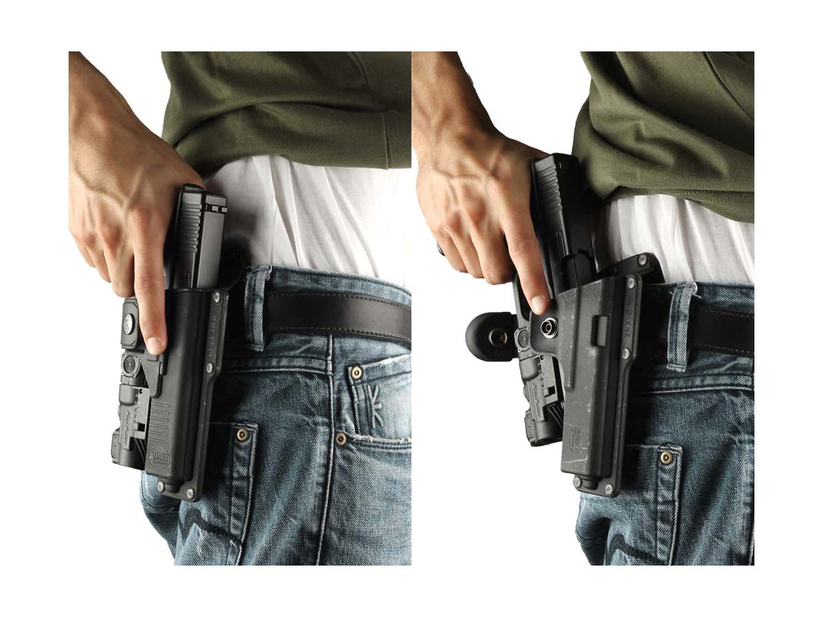 EMC, puzdro pre Springfield 1911 5" hlaveň s taktickým svetlom, s pádlom