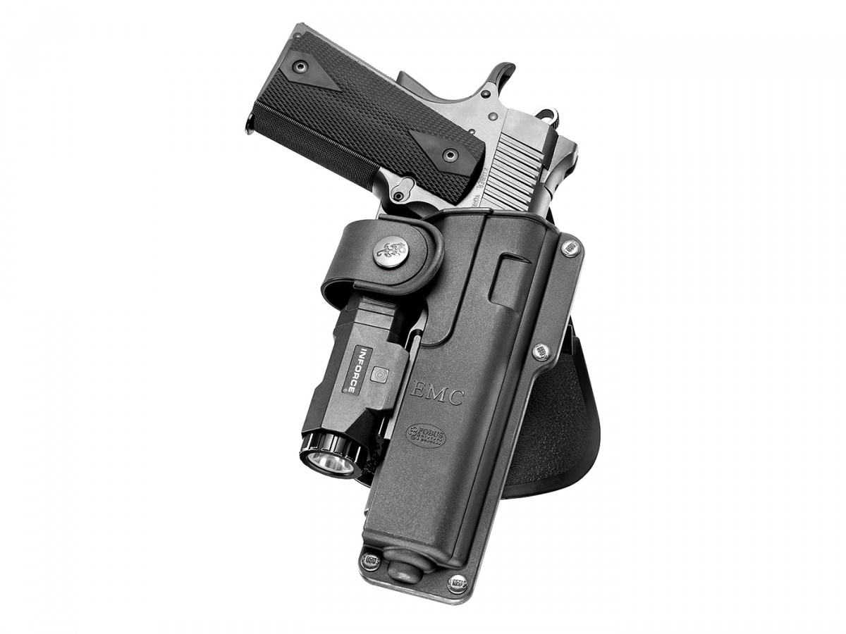 EMC, puzdro pre Springfield 1911 5" hlaveň s taktickým svetlom, s pádlom