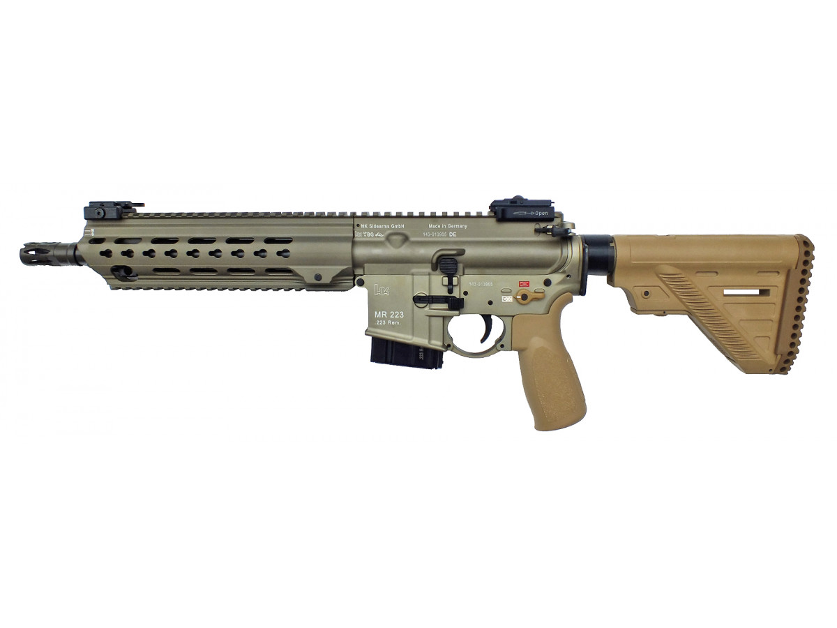 HK MR223 A3 11", kal. .223Rem., Slim-Line HKey Handguard GREEN-BROWN