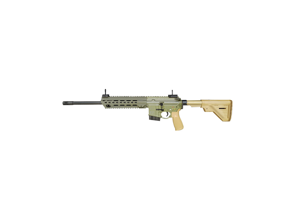 HK MR223 A3 16,5", kal. .223Rem., Slim-Line HKey Handguard GREEN-BROWN